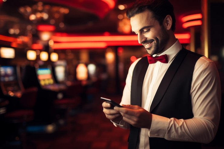 Pengguna Indonesia membuka bantuan chat mobile